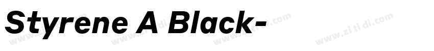 Styrene A Black字体转换